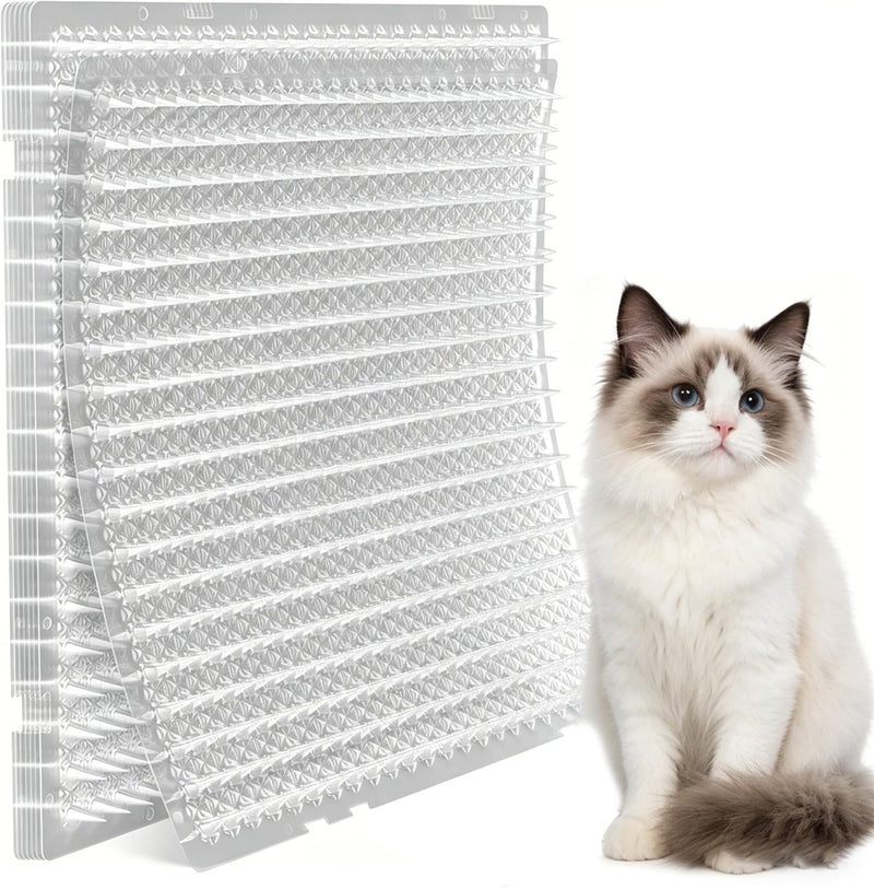 20 Pack Scat Mat for Cats-16 x 13 Inch Cat Spike Mat with Spike, Pet Training Mat Device for Cat Repellent Indoor/Outdoor to Deter Cats and Other Animals for All Seasons