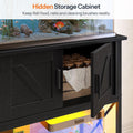 HOOBRO 20 Gallon Fish Tank Stand with Power Outlets and LED Light