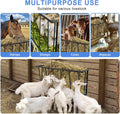 Hay Feeder Wall Mount for Goats, 27-Inch Long Metal Hay Rack for Horses