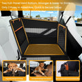 Buatis Large Dog Car Seat Cover with Dog Bed Mat for Back Seat Half - Single Seat Travel Hammock Extender, Waterproof Hard Bottom for Medium & Large Dogs, Car SUV Truck Vehicle