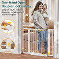 InnoTruth 27-36.6 in Wide Baby Gate for Stairs and Doorways