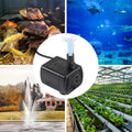 2Pcs 3W USB Mini Submersible Water Pump DC3.5V-9 Small Fountain Pump for Aquarium Fish Tank Fountain Hydroponics Water F