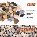 River Rocks for Plants 11.25 LB Small Decorative Pebbles 1"-1.5" Polished Stones Smooth Aquarium Gravel for Fish Tank Va