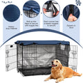 kefit Dog Crate Cover 42 inch, Kennel Cover for Dog Cage, Navy Blue