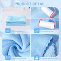 DuckSky 5Pcs 29.5 x 13.77'' Cat Towels Microfiber Pack Bulk, Quick Drying Absorbent Pet Puppy Towels for Pet Kitten Groo