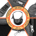 YUDODO Pet Sling Carrier for Small Dogs & Cats – Hands-Free Puppy Carrier with Safety Hook, Large Zipper Pocket, Soft Breathable Mesh, Adjustable Strap & Reflective Strip (Black 1.0 S)