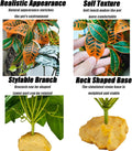 Woyrise Fake Reptile Plants for Terrarium,Habitat Decor,Artifical Plant