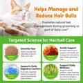 Hairball Relief for Cats, Natural Cat Hairball Treatment with Natural Ingredients & Vitamins - Kitten Furball Treatment,