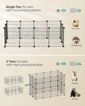SONGMICS Pet Playpen, Small Animal Cage