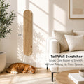xympo 35" Sisal Cat Scratcher, Natural Sisal, Oval Shape, Wall or Floor Mount