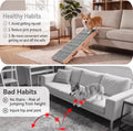 Foldable Dog Ramp,5 Level Adjustable Wooden Portable Pet Stairs for Smal Dog,Wide Portable Pet Ramp for Couch, Pet Ramps