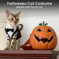 PUMYPOREITY Cat Tuxedo Suit Formal Wear with Bow Tie, Soft Skin-Friendly Cat Costumes for Cats Only, Elegant Outfit for Male Female Cats, Perfect for Wedding Birthday Photo Shoots, 2XL, Black