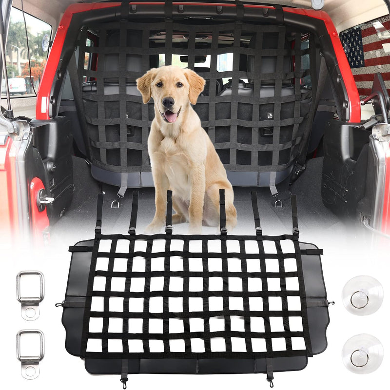 Pet Net Vehicle Safety Mesh Dog Barrier for Jeep 2/4-Door 2007-2026