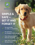 Shield Tag - Natural Flea & Tick Repellent Collar Tag for Dogs & Cats - Waterproof, Lasts 12 Months - Stainless Steel Pe