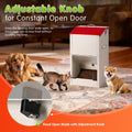 KHEARPSL Galvanized Automatic Dog Feeder Large Breed Dog Food Dispenser for Large Dogs, 25lbs Outdoor Pets Feeder Gravity Food Feeder