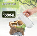 Reptile Humidifier Fogger, Bamboo Trunk Humidifier with Top Mist Outlet, 1000ml Detachable Terrarium Humidifier Reptile 
