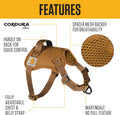 Carhartt Nylon Duck No Pull Dog Harness Deep Wine M
