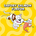 Temptations Jumbo Stuffed Cat Treats, Crunchy and Soft Cat Treats, Savory Salmon Flavor, 14 oz. Tub
