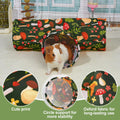 Bienbee Guinea Pig Tunnel, 3 Way Washable Guinea Pig Hideout,Foldable Rabbit Tunnel Guinea Pigs Toys for Bunny Hamster C