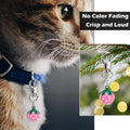 EXPAWLORER Pet Bells for Dog Cat Collar Charm - 2 Pack Cat Collar Accessories Bells Loud, Pet Jingle Ornament Training Pendant Neck Decoration Strawberry Shaped, Tracker for Saving Birds, Pink