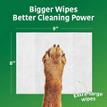 Inspire Naturals Pet Wipes for Dogs and Cats 100% Natural Plant Based with Organic Antioxidants, Dog Wipe Cleaning Deodorizing | Cat Wipes | Puppy Wipes | Dog Wipes for Paws and Butt (200ct - 4 Pack)