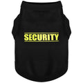 Discover Cozy Cotton Canine Wear: Soft, Lightweight, and Breathable Dog Shirt Vest with Eye-Catching Graphics(Security), Keeping Your Furry Friend Warm and Comfy! Black M