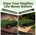 L Size Green Moss Cave Hide, Reptile Shelter for Gecko Snake