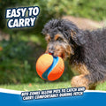 Chuckit! Kick Fetch Ball Dog Toy - Floats in Water - Perfect for Interactive Play - Made with Durable Rubber and Foam - For Large Dogs - Size Large - 8-inch Diameter - Pack of 1