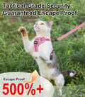 Cat Harness and Leash for Walking Escape Proof Soft Adjustable Cat Leash