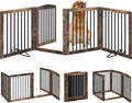 Vantas 96" x 30", No-Assembly Wooden Dog Gate with Door