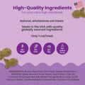 Catstages by Nina Ottosson Purrfect Bitez Natural Crunchy Cat Treats for Puzzles, Toys, Feeders, & Training, USA-Made, Real Whitefish Flavor, 4oz