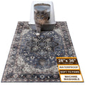 BEAUTYZOO Cat Litter Mat - 28"x 36" Large Litter Trapping Mat, Easy to Clean Litter Box Mat for Scatter Control, Waterproof, Urine-Proof, Non-Slip Kitty Litter Mats for Floor, Grey