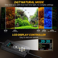 fishkeeper Clip on Aquarium Light for Plants, 6 Row LED Brightness, 18W