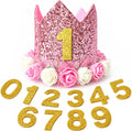Pet Birthday Crown with Age Numbers, Adjustable Reusable Dog Birthday Hat