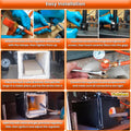 Triple Burners Portable Propane Gas Forge Three Burners 2700°F/1482℃ Large Capacity Square Forging Furnace for Blacksmit