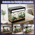 3 Gallon Fish Tank Starter Kit, Beginner Aquarium for Betta, Black