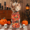 CuteBone Two-Leg Velvet Pet Halloween Pajamas Girl Dog Clothes - Soft, Cozy, and Stretchy Boy Pjs for Small, Medium Dogs