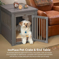 New Age Pet® ECOFLEX® Medium Furniture Style Dog Crate & End Table