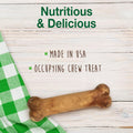 Nylabone Healthy Edibles Natural Dog Chews Long Lasting Roast Beef Flavor Treats for Dogs, Medium/Wolf (2 Count)
