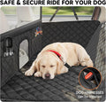 Snagle Paw Dog Car Seat Cover & Back Seat Extender,31"Super High Pet Barrier with Anti-Slip Hard Bottom Hammock Holds 44