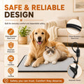 Pet Heating Pad for Cats & Dogs,Safe Electric Cat Warming Pad with Chew Resistant Cord,Automatic Induction Heated Cat Be