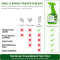 Flea and Tick Spray for Cats & Home – Scentless Soybean Oil Cat Flea Spray for Home, No Essential Oils – Kills Fleas, Ti