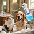 Electric Foaming Shampoo Dispenser for Dog&Cat Bath, Newly Upgraded Magnetic Rechargeable/Includes an Extra Charging Cable 2 Total, Automatic Foam Soap Sprayer for Multi-Surface Cleaning-Kitchen/Bath