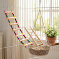 Bird Cage Ladder 17.7 x 3.93 in Climbing & Swing Toys Parakeets Cage Accessories Wooden Bird Playground Hanging Ladder f