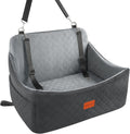 Wooaidagg Dog Car Seat for Medium & Large Dogs Up to 55lbs, Memory Foam Cushion, Washable Cover, Safety Straps & Non-Sli