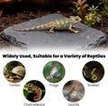 Turtle Basking Platform Slate for Reptiles 3.9 X 3.9 Inch Tortoise Basking Stone for Reptiles Bearded Dragon Accessories