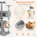 Sweetcrispy 54-inch Cat Tree Tower with Scratching Posts, Indoor Use