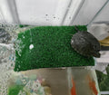 alfyng Small Turtle Resting Basking Platform, Simulation Grass Turtles Ramp, Lawn Tortoise Climbing Ladder Resting Terra