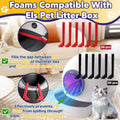 40 Packs Foam Seals, Compatible with Els Pet Litter Box, Red & Black