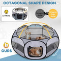 Soft Breathable Small Animal Playpen with Zipper Cover - Portable Rabbit/Bunny Pen & Chick Brooder Box, Lightweight Encl